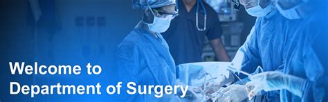 Department of SURGERY .